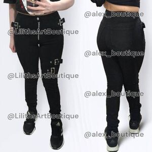 SHEIN High Rise Buckle Skinny Jeans(A012)-Size 1/25 for Women